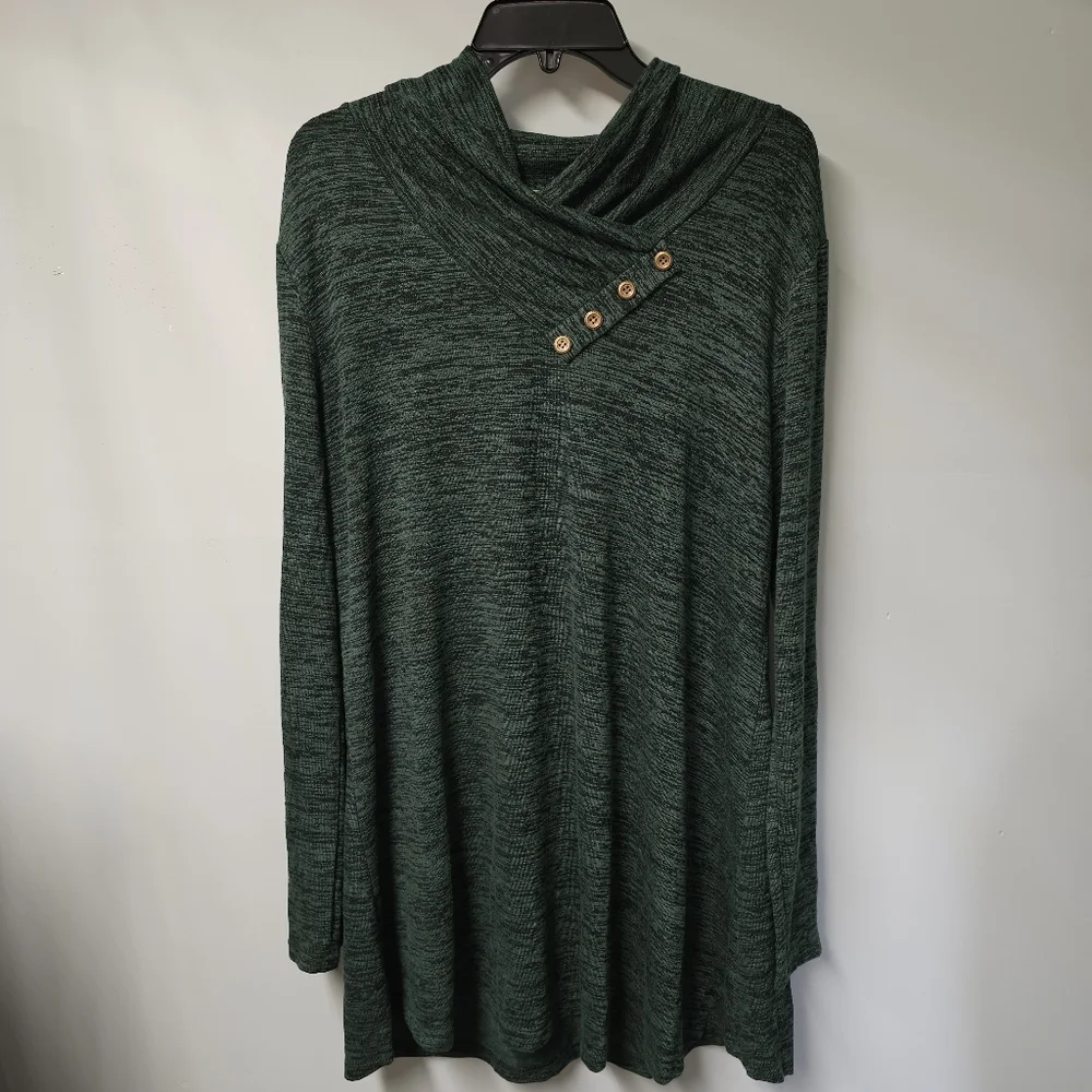 NWT MIUSEY Green 3x Tunic Top - Picture 6 of 6
